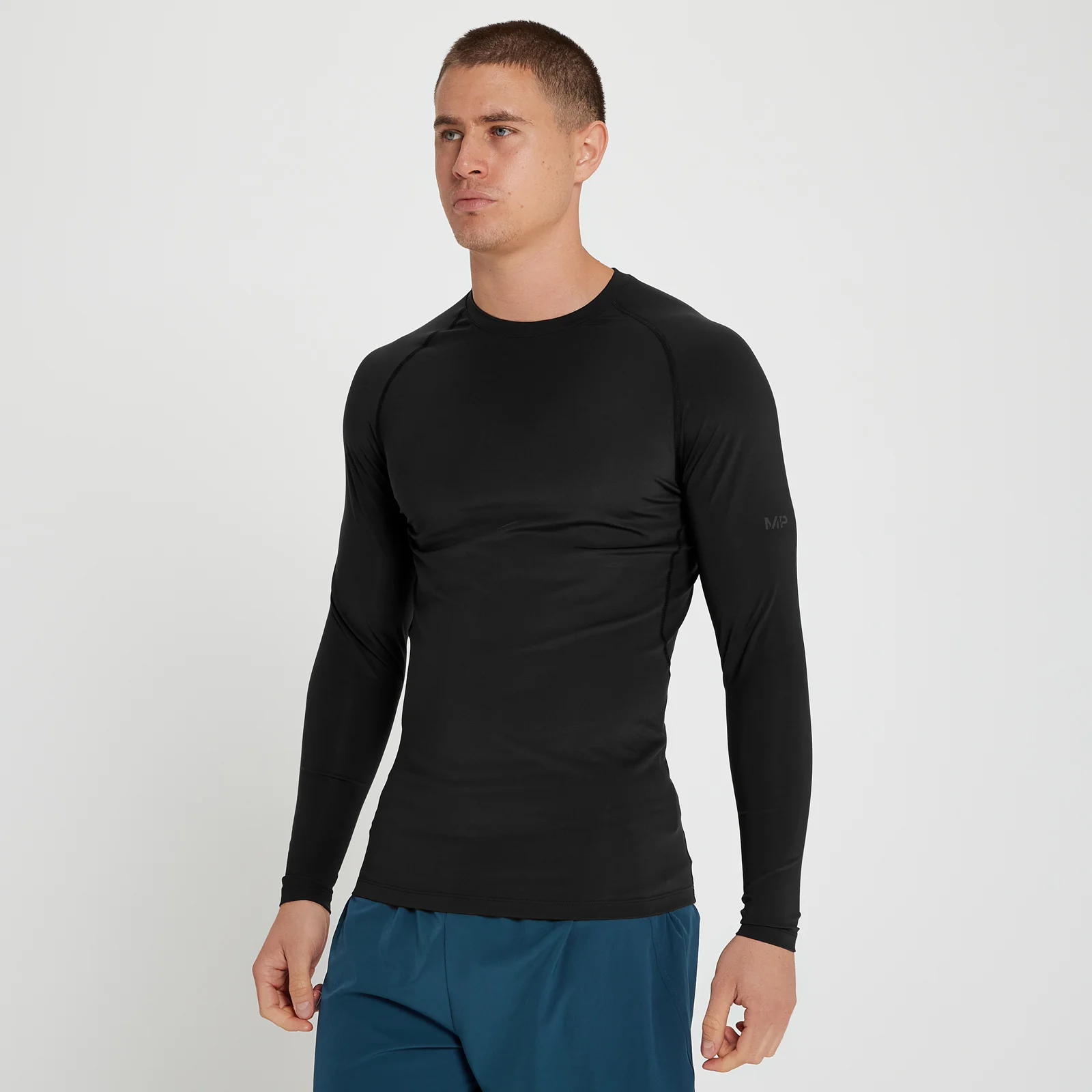 MP Men's Velocity Ultra Long Sleeve Baselayer T-Shirt - Black - XXS Image 1