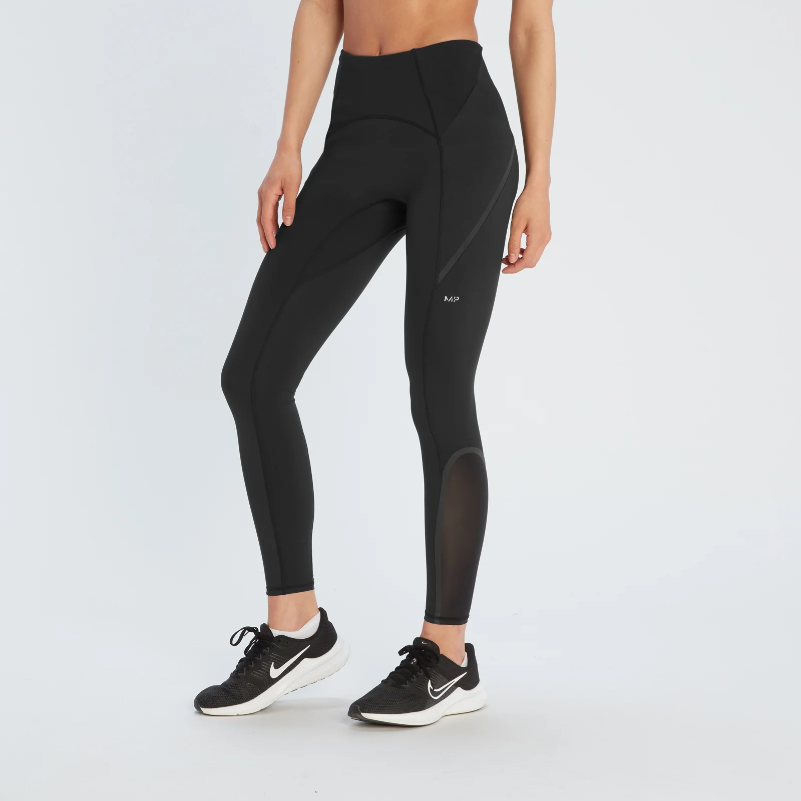 MP Women's Velocity Ultra Reflective Leggings - Black - S Image 1