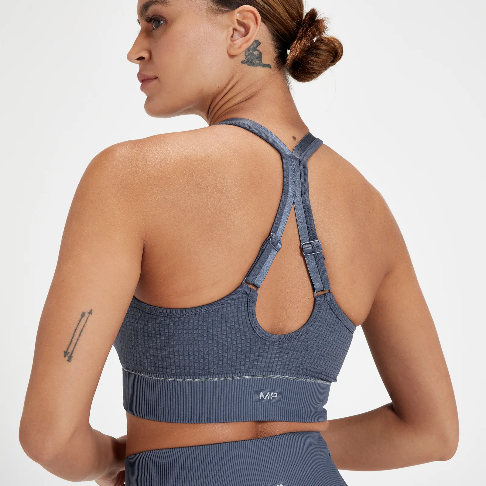 MP Women's Velocity Ultra Graphene Seamless Sports Bra - Shadow Blue - XS Image 1