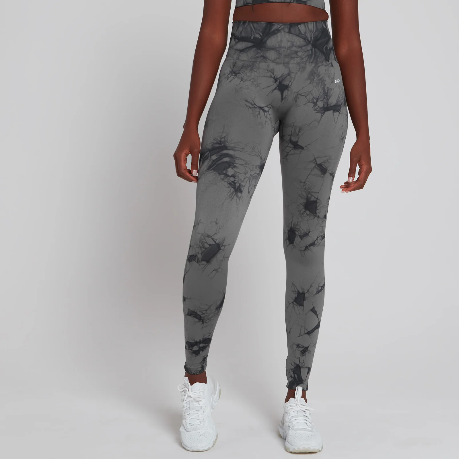 MP Women's Shape Seamless Leggings - Black Tie Dye - XXS Image 1