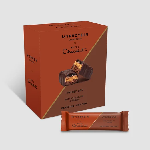 Myprotein Layered Bar - 6 x 60g - Hotel Chocolat - Ginger