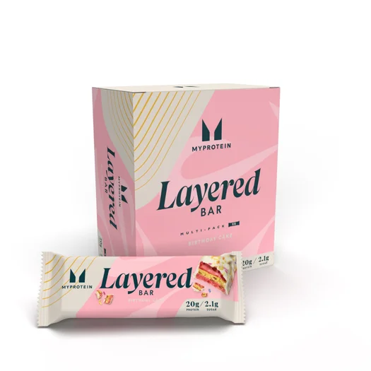 Myprotein Layered Bar - 6 x 60g - Vanilla Birthday Cake