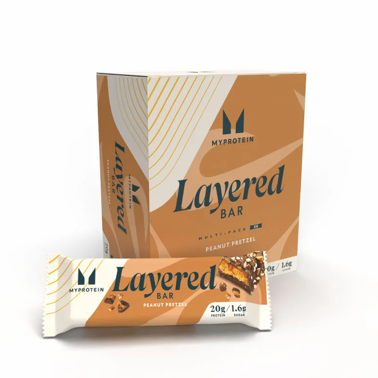 Myprotein Layered Bar - 6 x 60g - Chocolate Peanut Pretzel