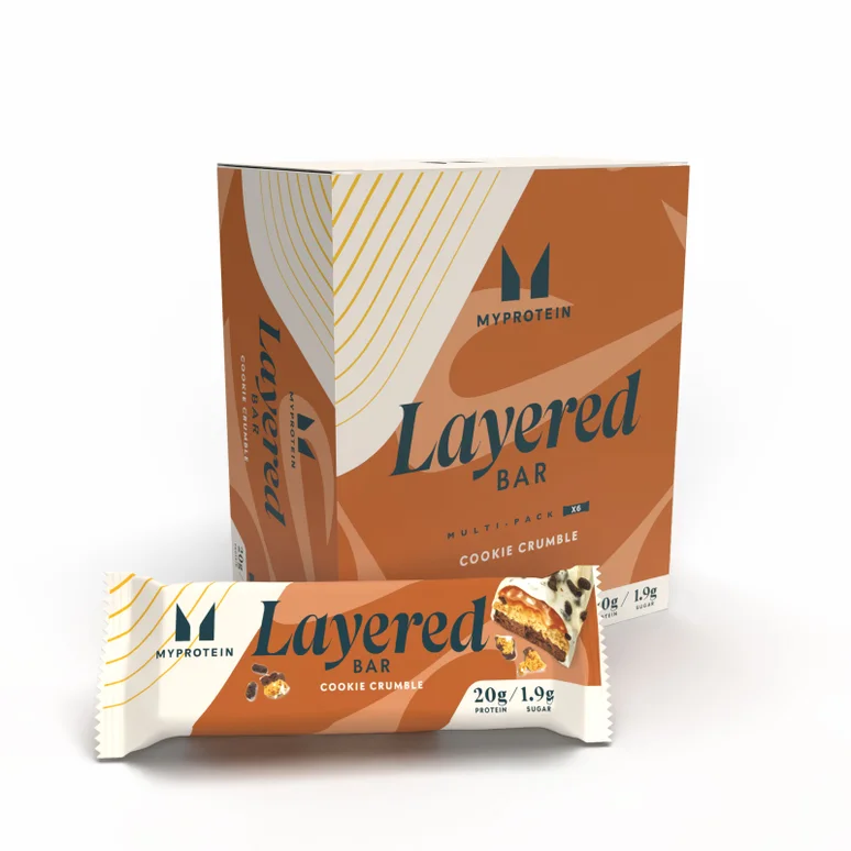 Myprotein Layered Bar - 6 x 60g - Cookie Crumble