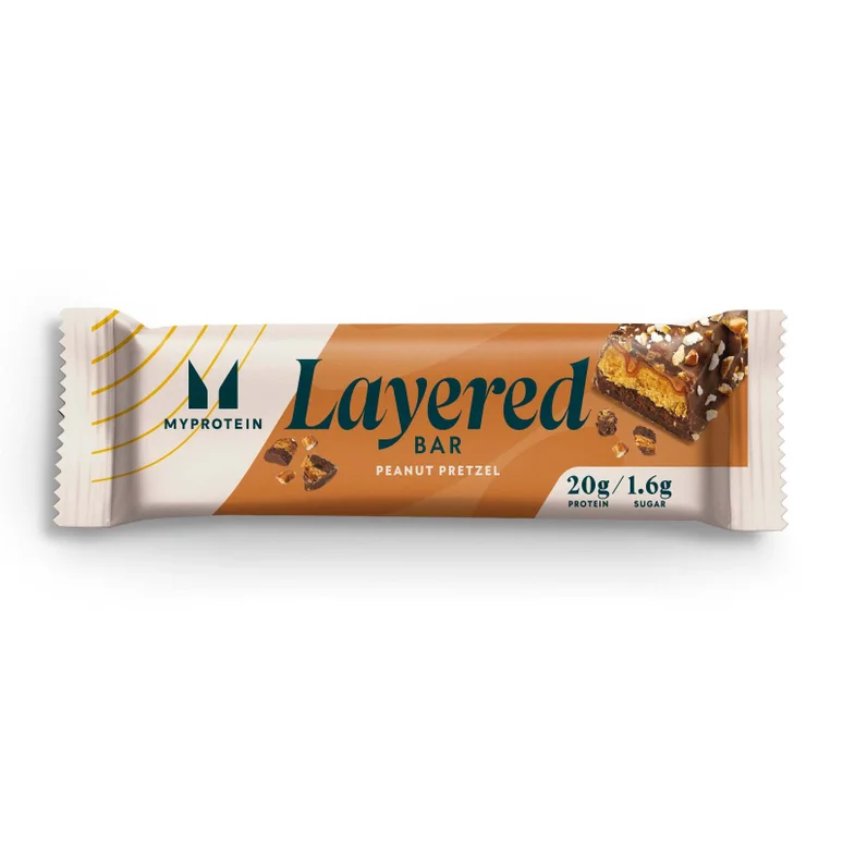 Layered Protein Bar - Chocolate Peanut Pretzel