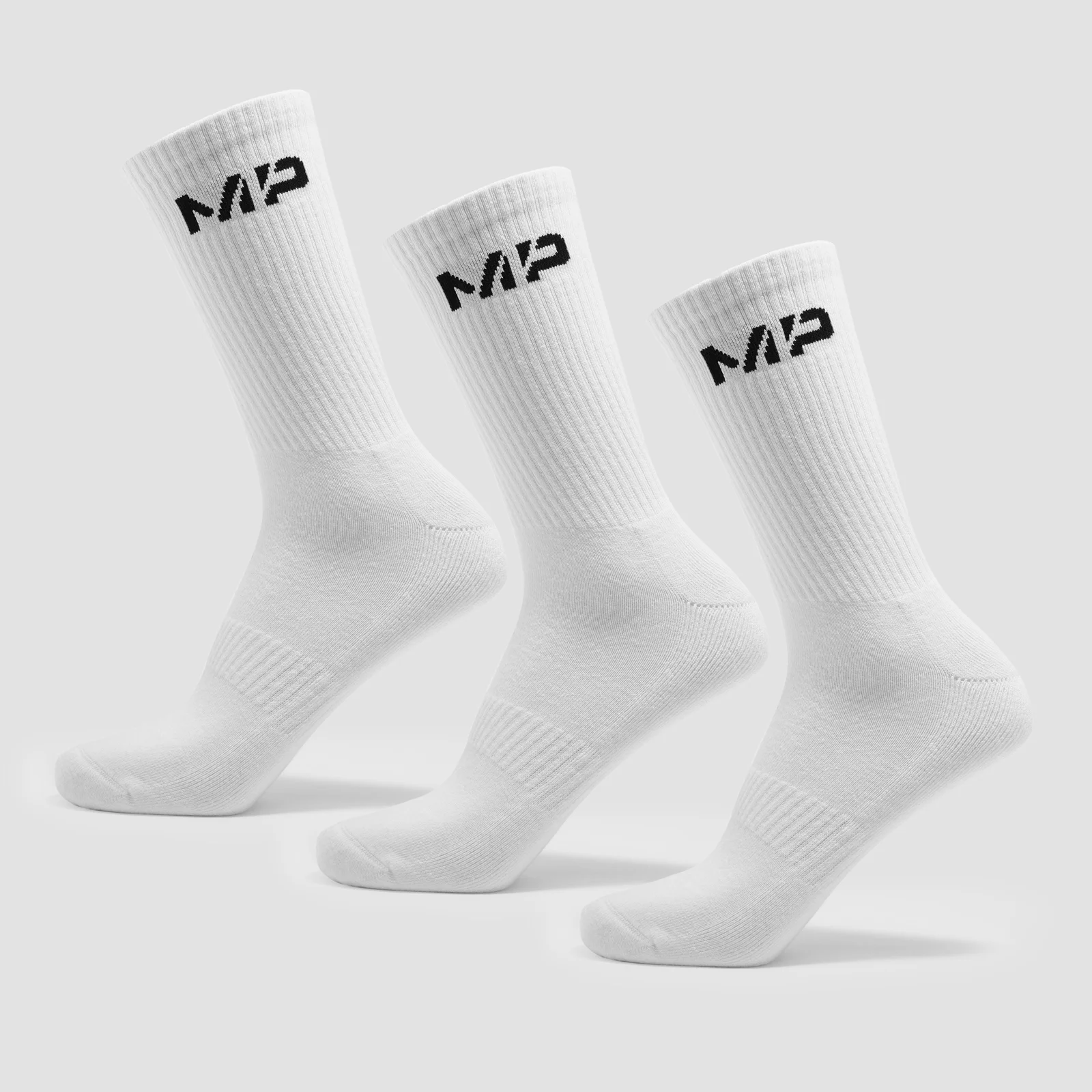 MP Unisex Crew Socks (3 pack) - White - UK 2-5 Image 1