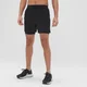 MP Men's Lightweight Woven 5 Inch 2 In 1 Shorts - Black
