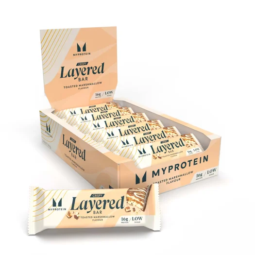 Crispy Layered Protein Bar - 12 x 58g - Toasted Marshmallow