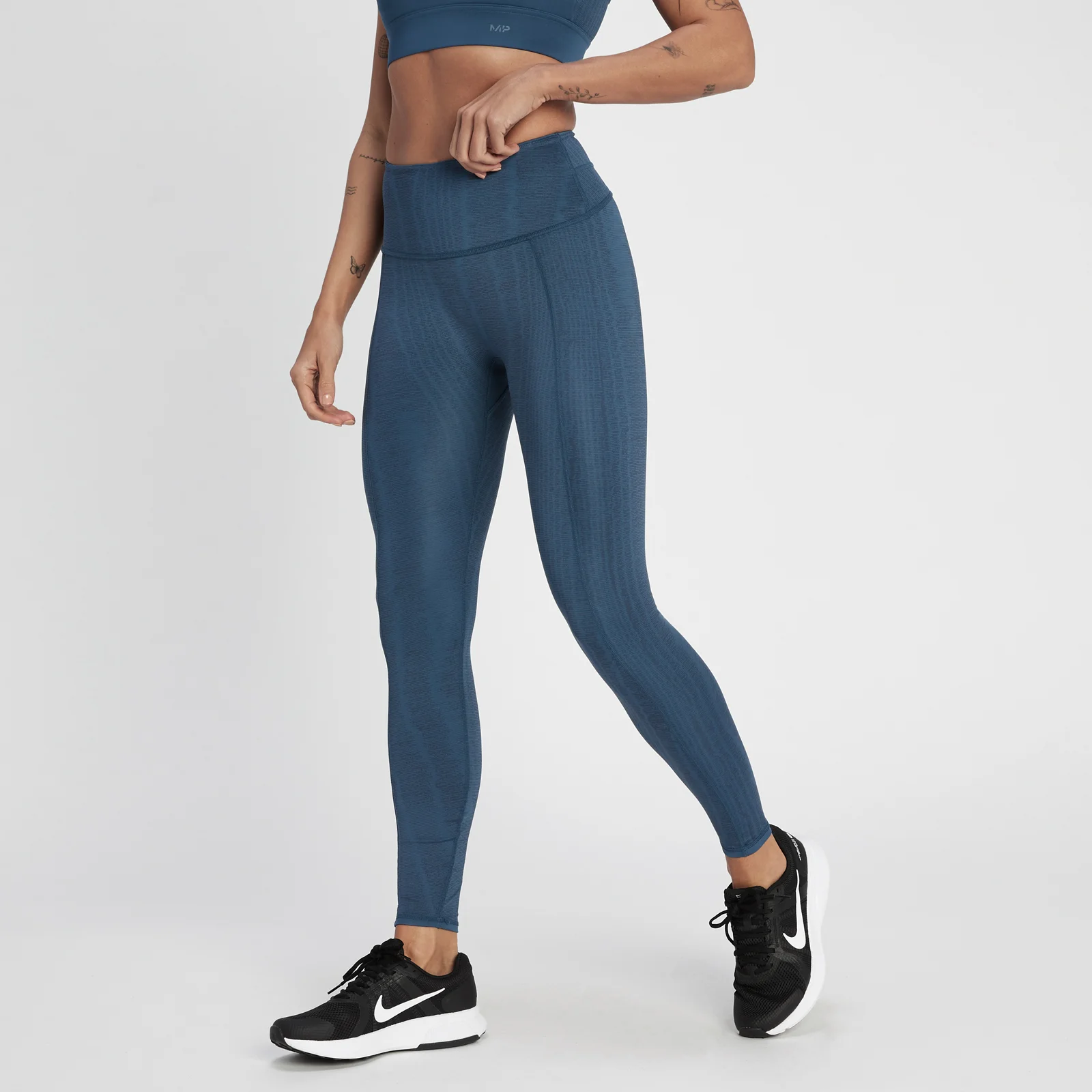 MP Women's Tempo Reversible Leggings - Deep Slate - XXS Image 1