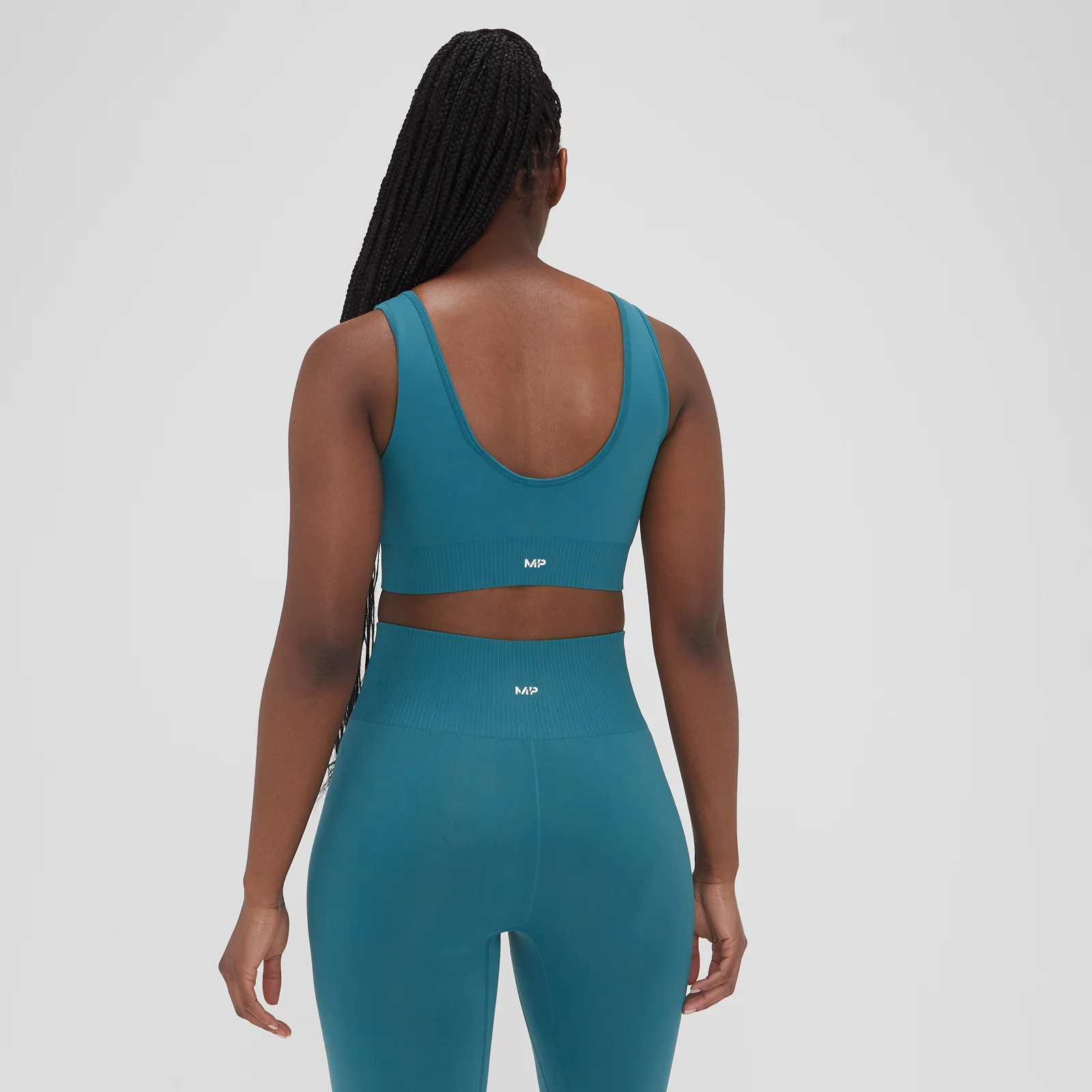 MP Women's Composure Seamless Sports Bra - Teal Blue - XS Image 2