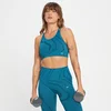 MP Women's Tempo Wave Seamless Sports Bra - Teal Blue