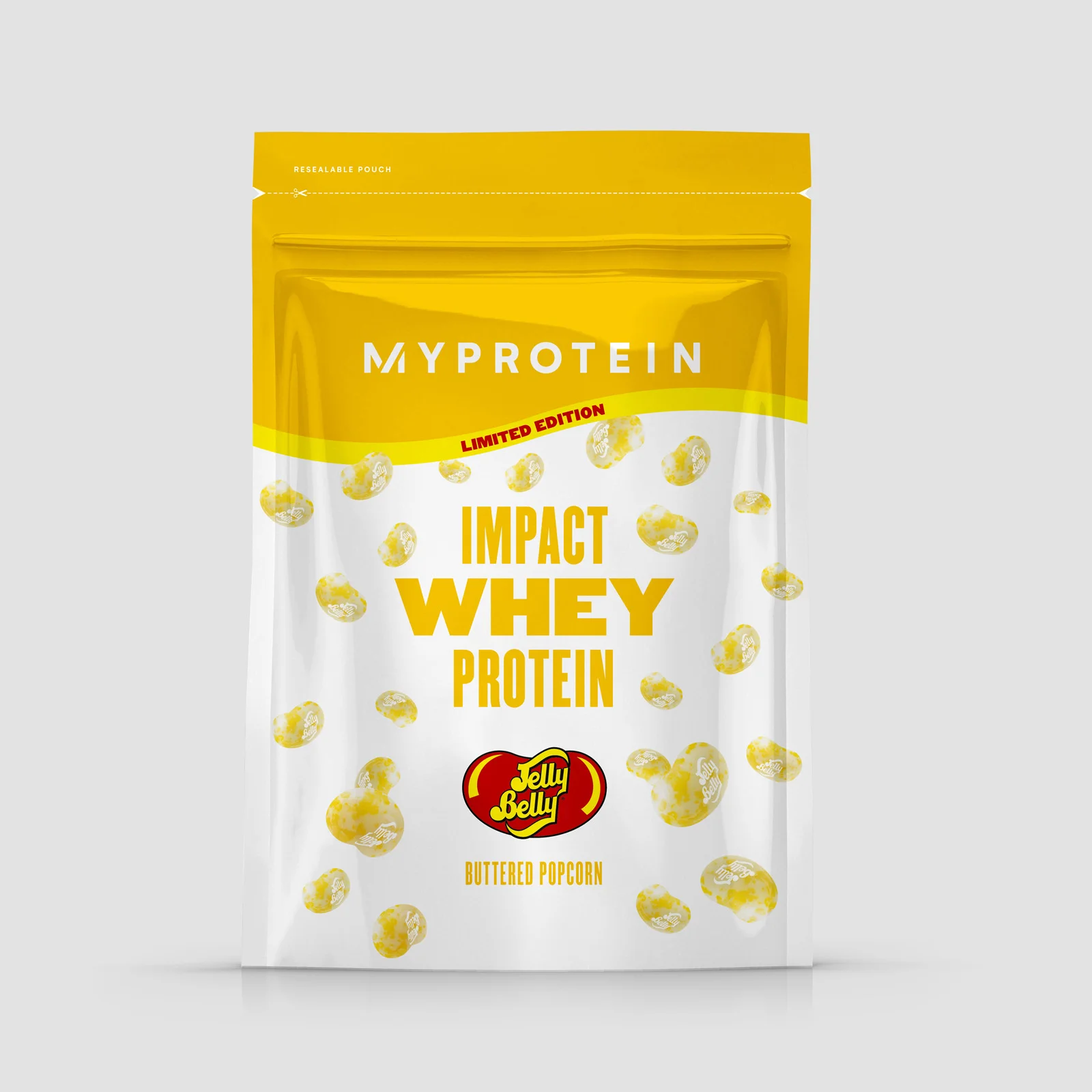 Impact Whey Protein - Jelly Belly Edition - 40servings - Buttered Popcorn Image 1