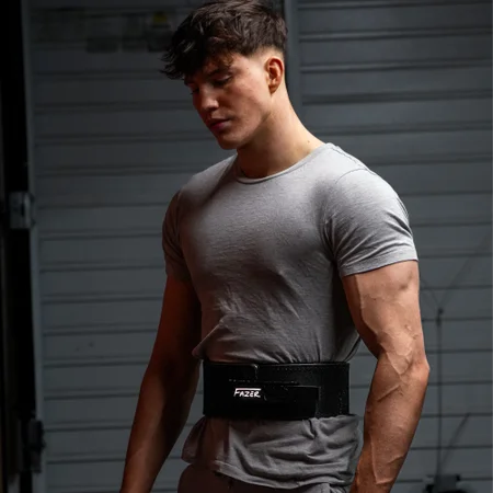 Myprotein X Joe Fazer - Leather Lifting Belt - Black