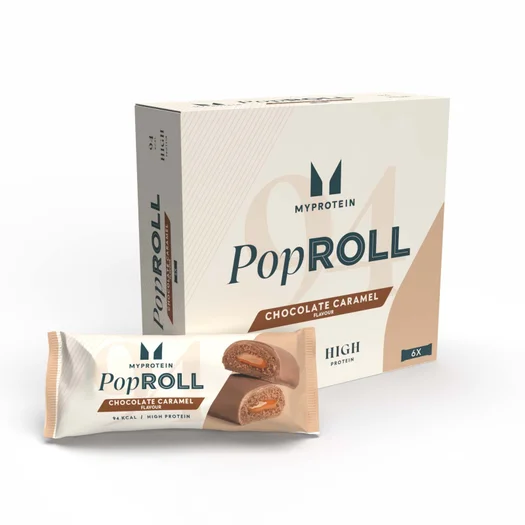 Pop Roll Protein Snack - 6 x 27g - Chocolate Caramel