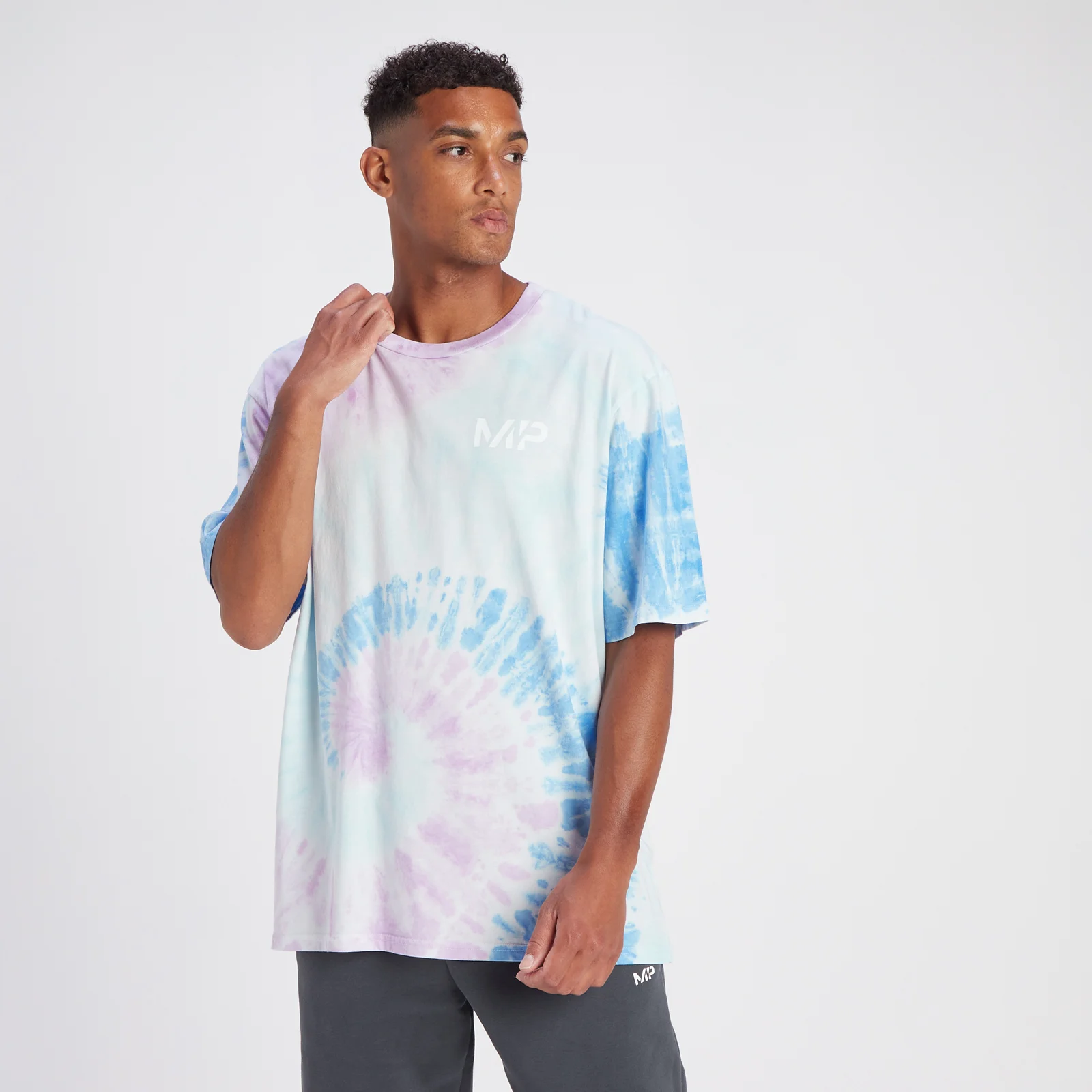 MP Crayola Tie Dye Oversized T-Shirt - White/Multi - XXS Image 1