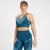 MP Women's Impact Scrunch Seamless Sports Bra - Teal Blue