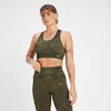 MP Women's Adapt Seamless Pattern Sports Bra - Olive Green