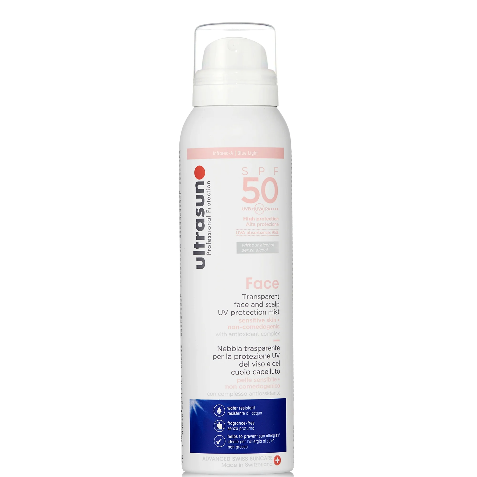 Ultrasun UV Face and Scalp Mist SPF50 150ml Image 1