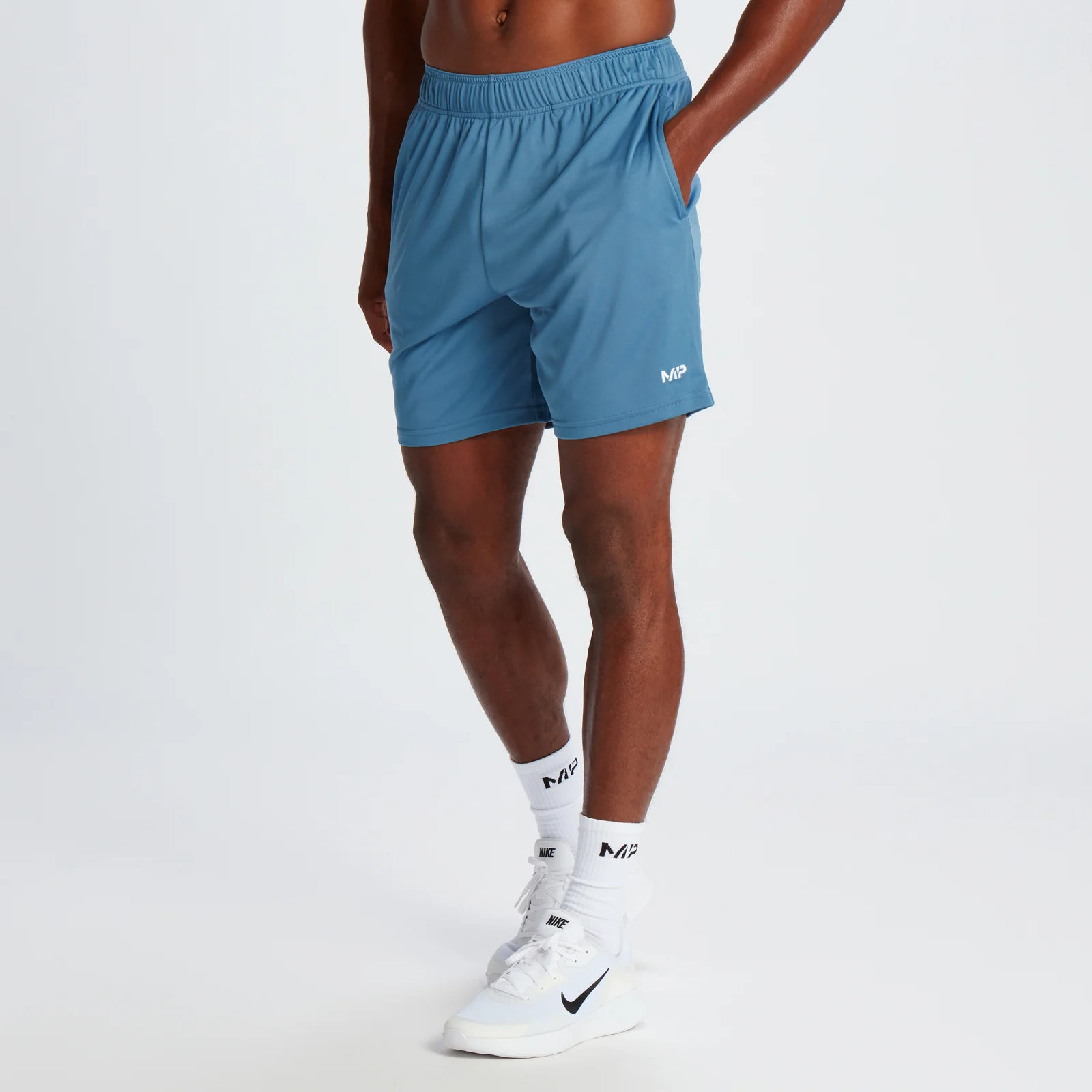 MP Men's Lightweight Jersey Training Shorts - Graphite Blue - XS Image 1