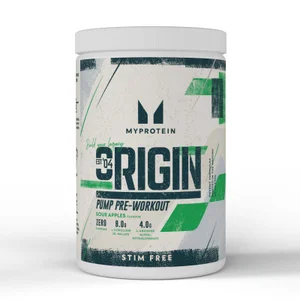 Origin Pre-Workout Pump | Stim Free - Flavour Sour Apples