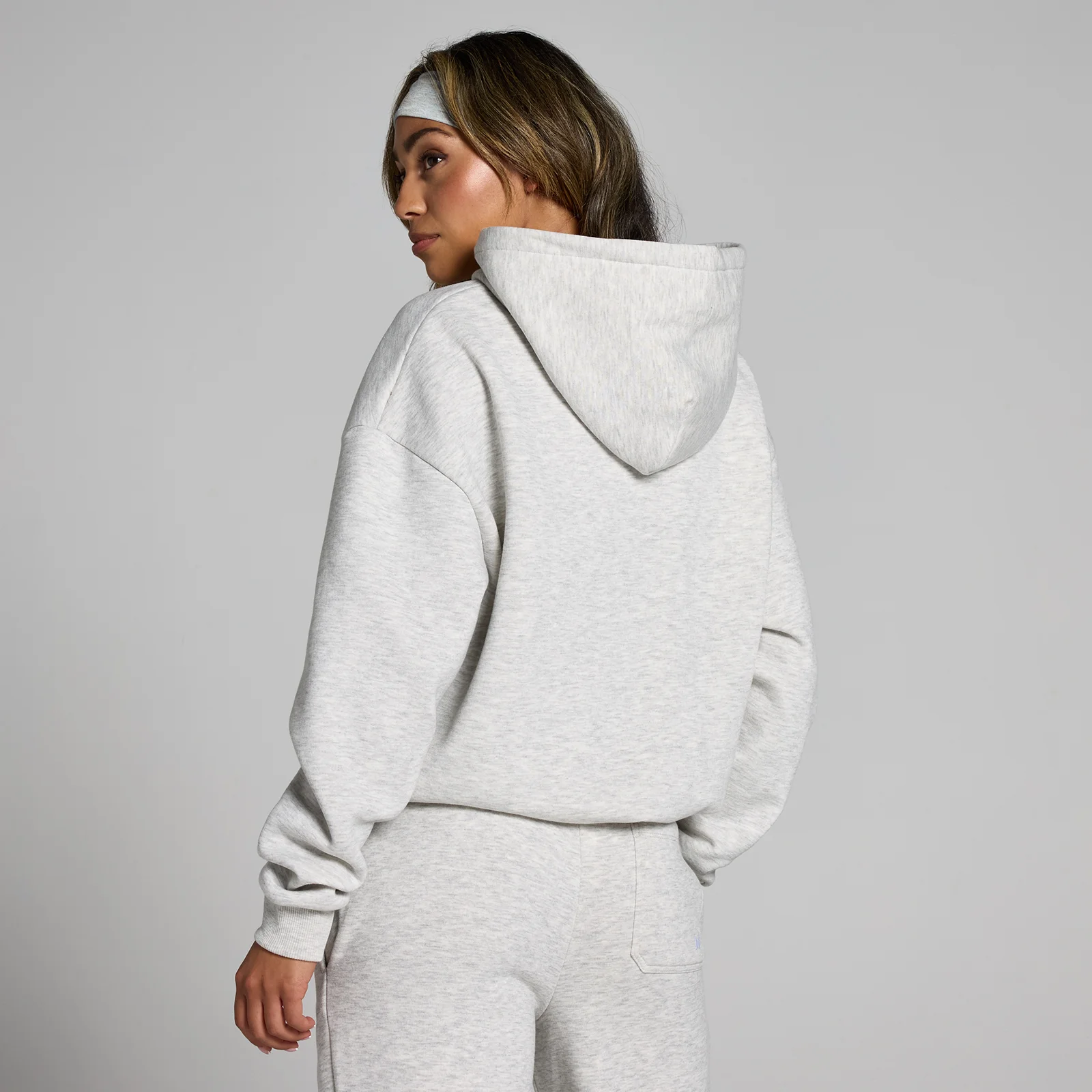 MP Women's Basics Oversized Hoodie - Light Grey Marl - XS Image 2