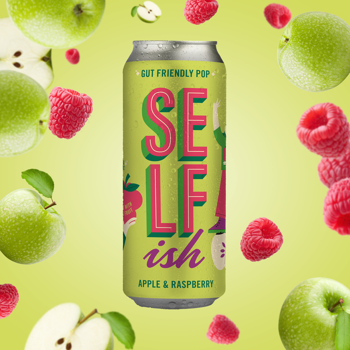 Sparkling Prebiotic Drink – Apple & Raspberry (12x330ml Cans)