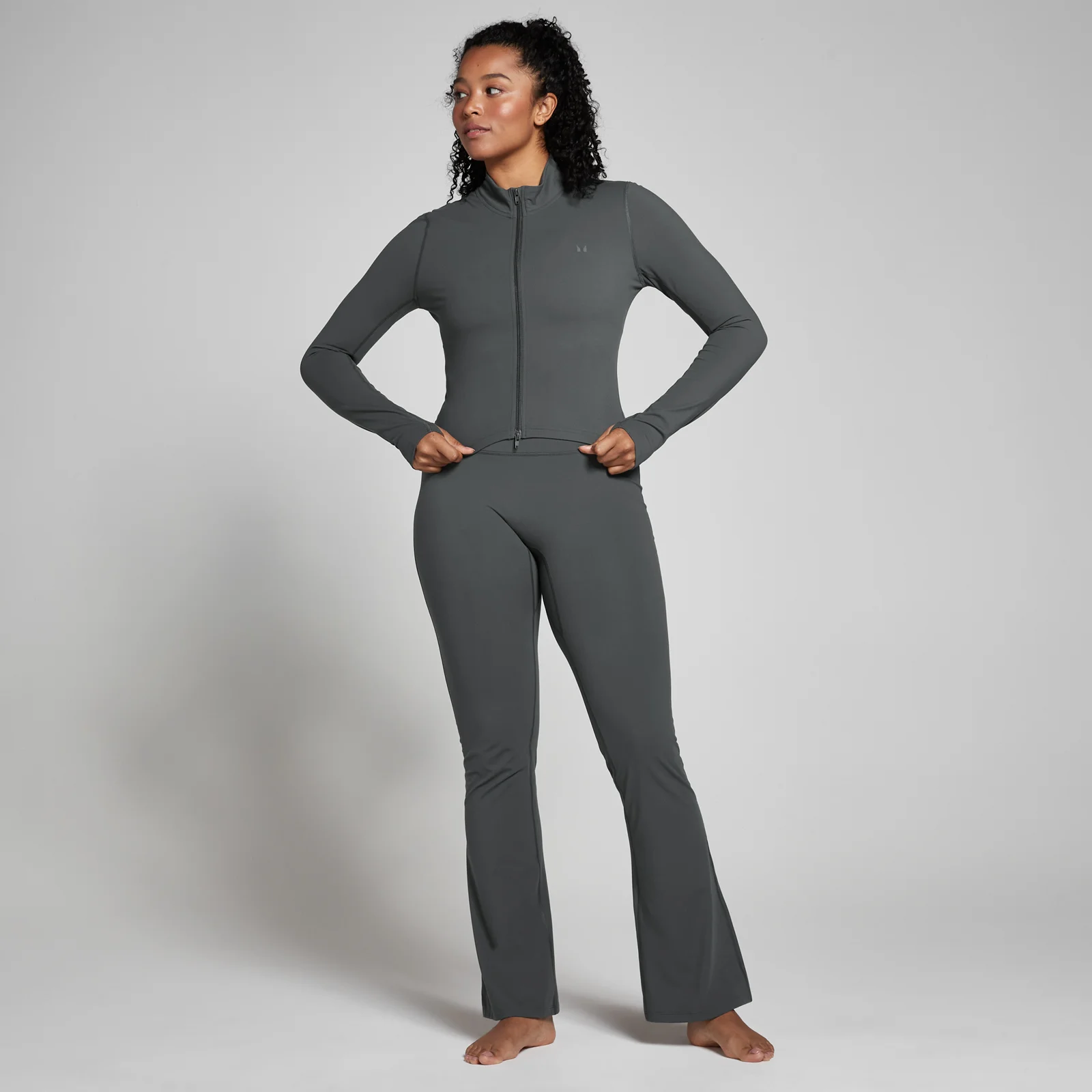MP Women's Tempo Cropped Jacket - Dark Shadow - S Image 3