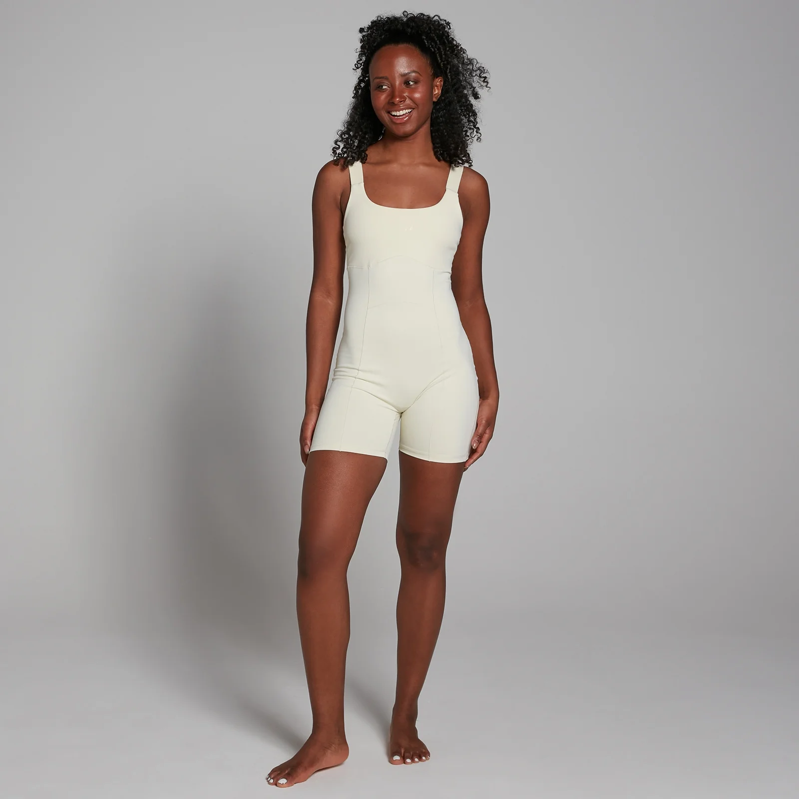 MP Women's Studio Short Bodysuit - Ecru - L Image 1