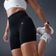 MP Women's Tempo Seamless Scrunch Shorts - Black