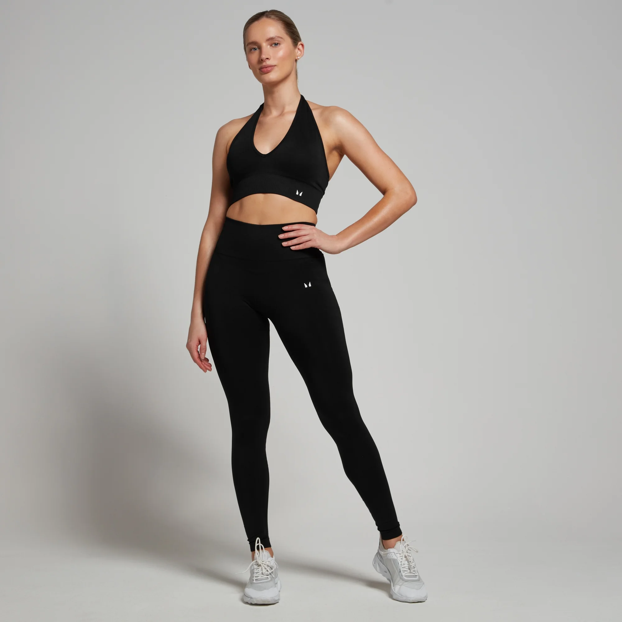 MP Women's Tempo Seamless Halter Neck Bra - Black - XS Image 3