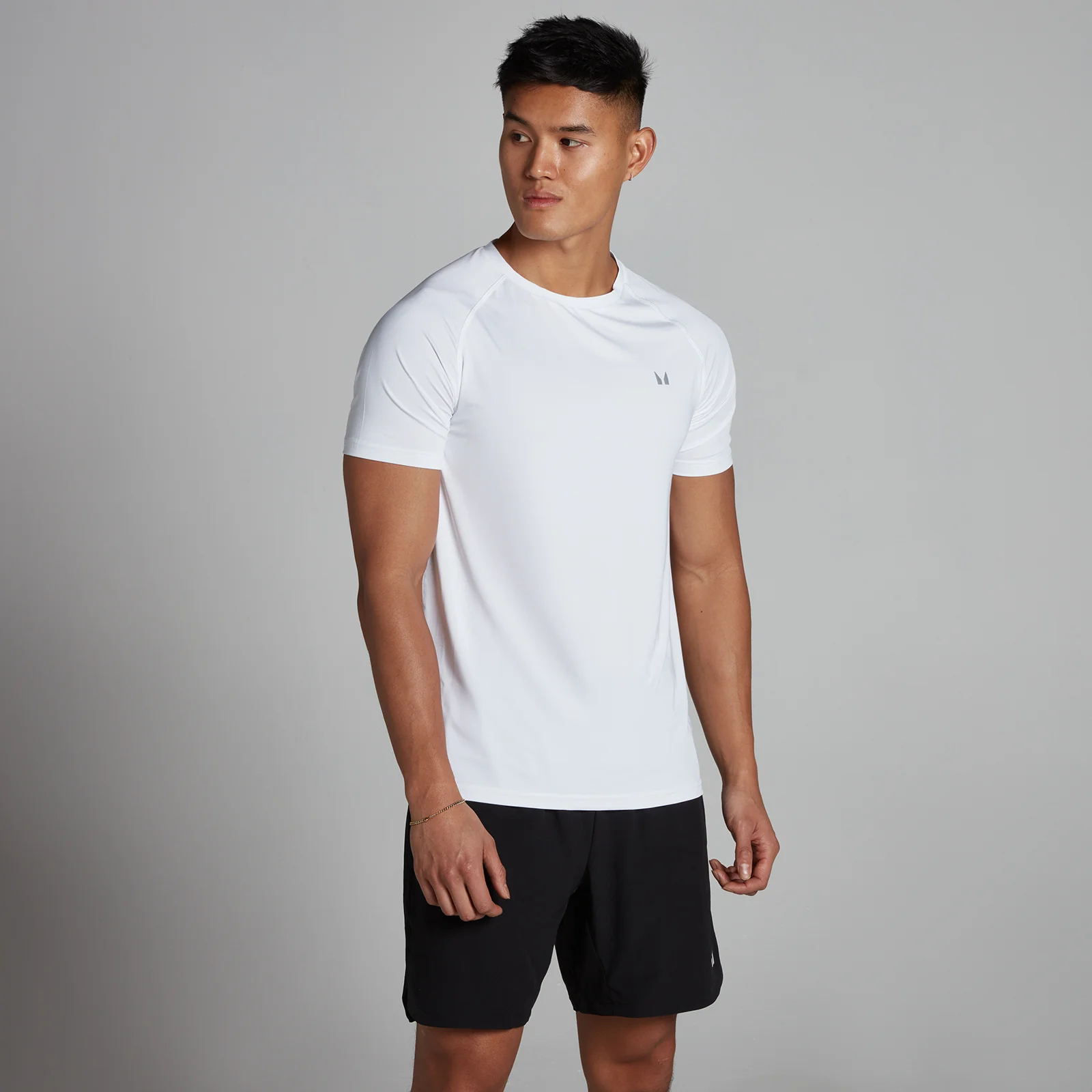 MP Men's Training Short Sleeve T-Shirt - White - XXS Image 1