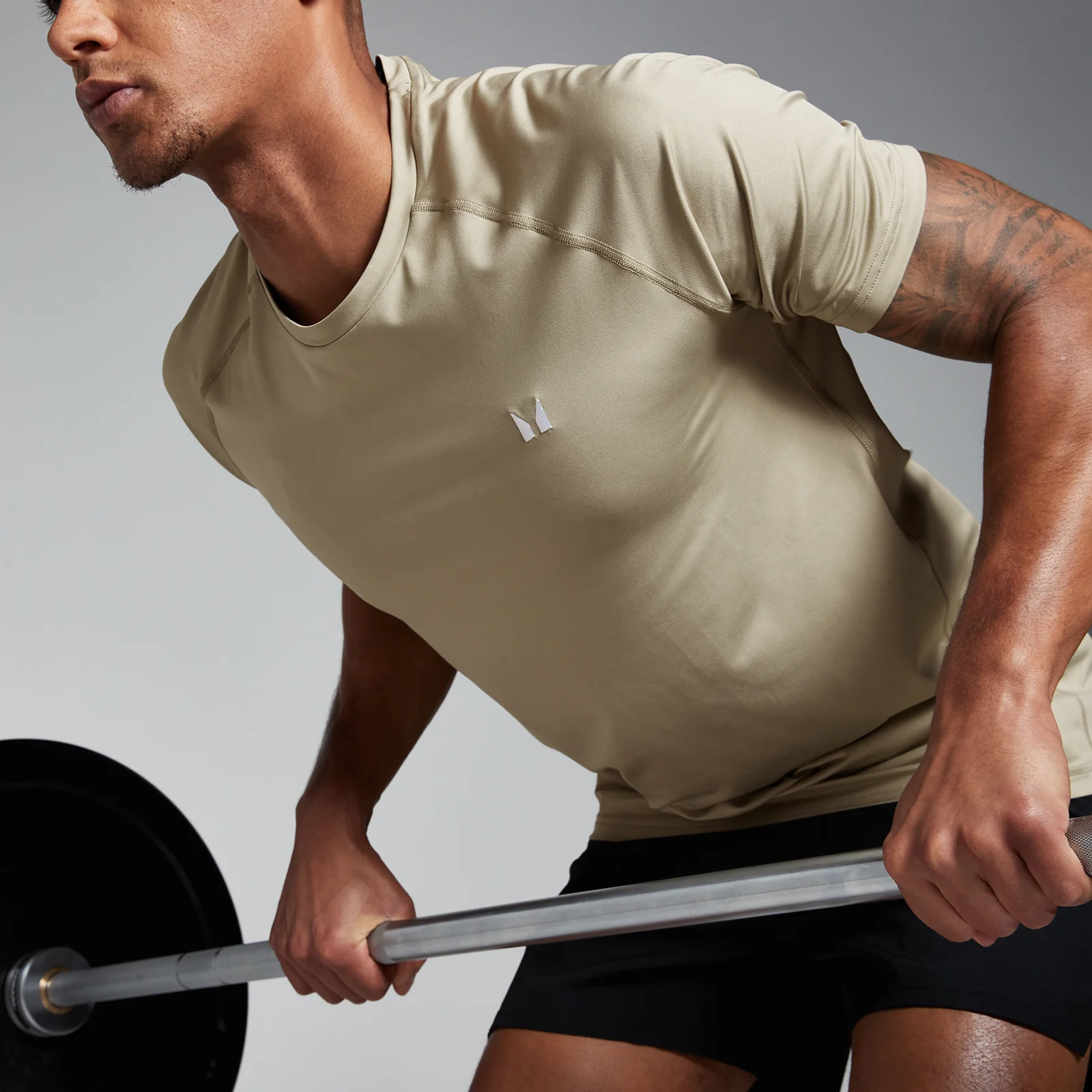 MP Men's Training Short Sleeve T-Shirt - Stone - XS Image 4