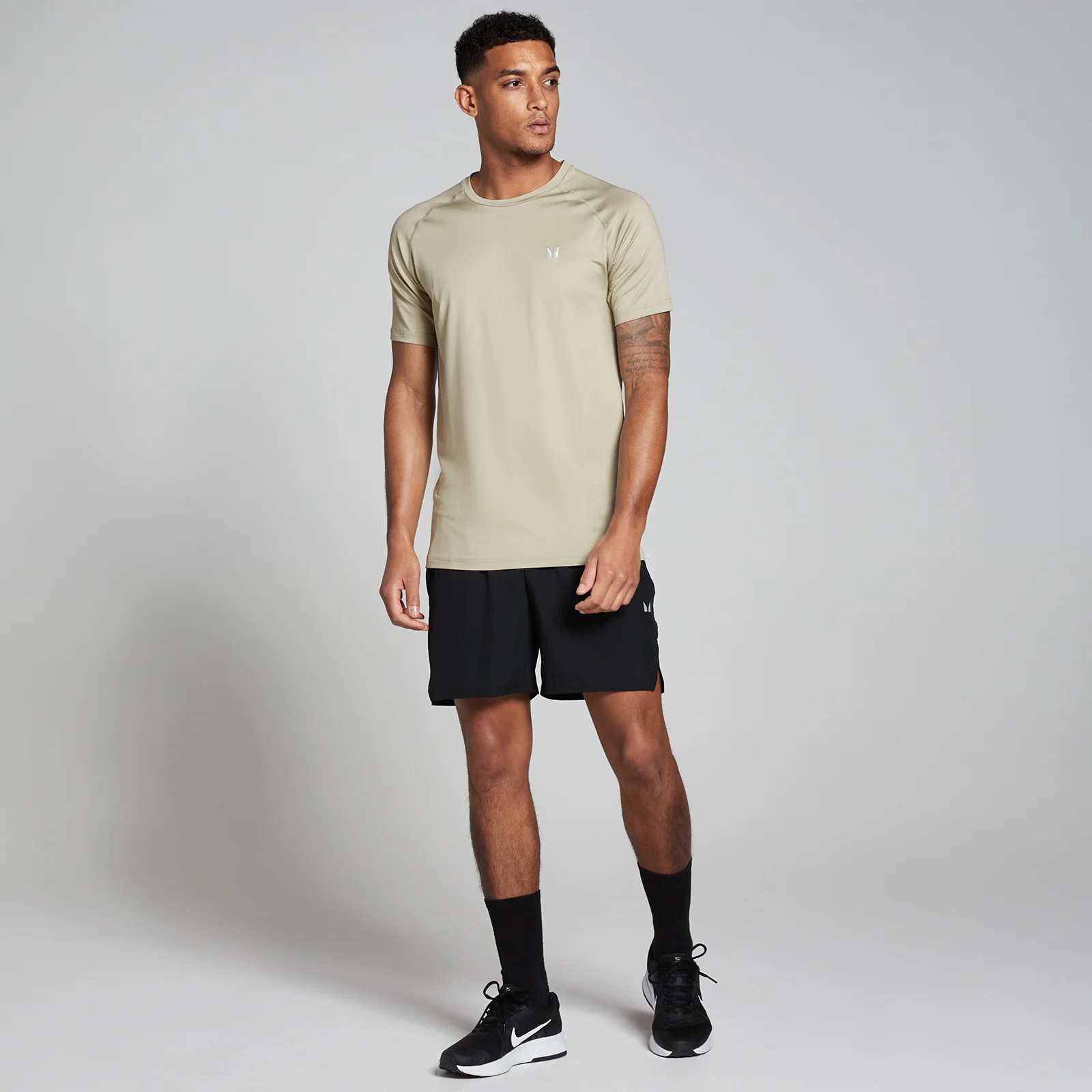 MP Men's Training Short Sleeve T-Shirt - Stone - XS Image 3