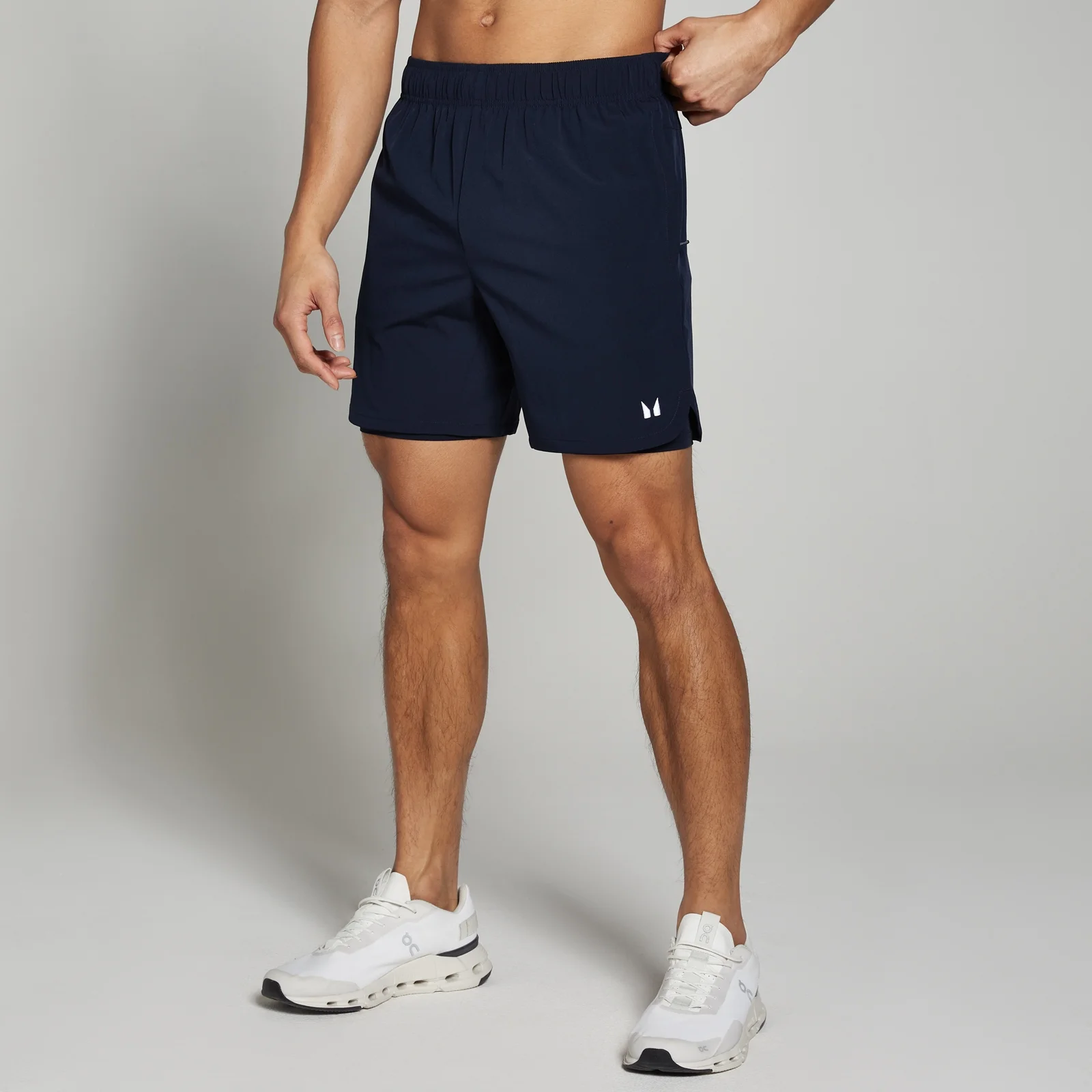 MP Men's 2-in-1 7" Training Shorts - Navy - XXS Image 4