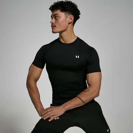 MP Men's Training Short Sleeve Baselayer - Black