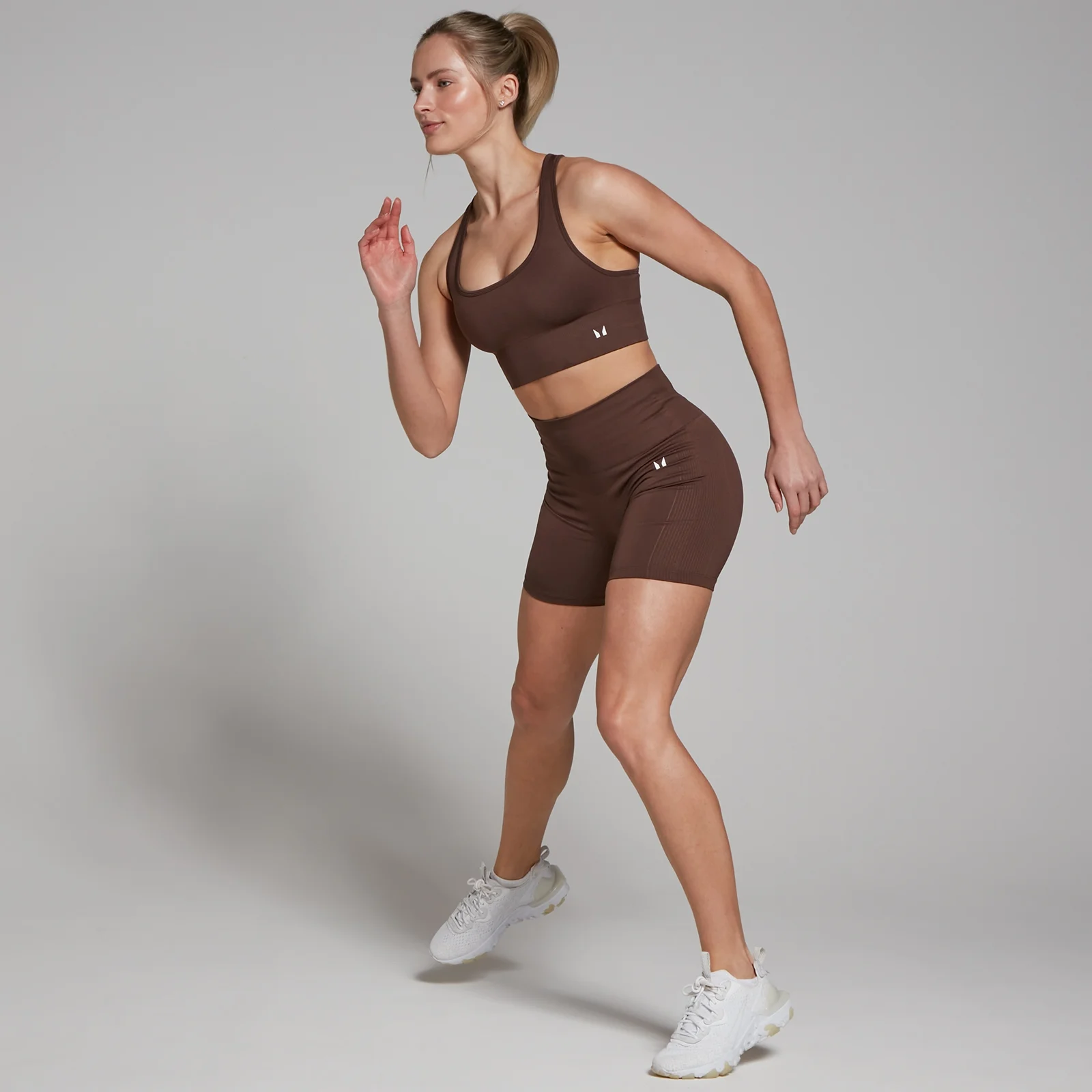 MP Women's Shape Seamless Cycling Shorts - Walnut - S Image 3