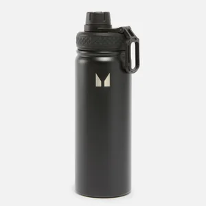 Medium Metal Water Bottle - Black - undefined undefined