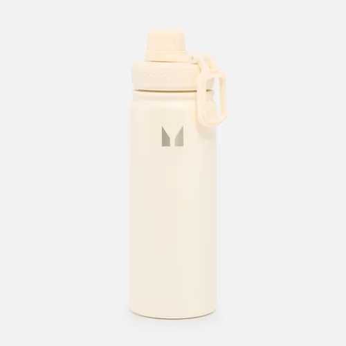 Medium Metal Water Bottle - Natural Cream