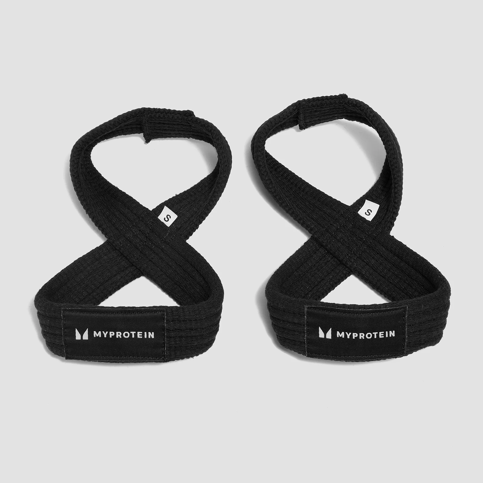 Myprotein Figure of 8 Lifting Straps - Black - S (< 6'') Image 1