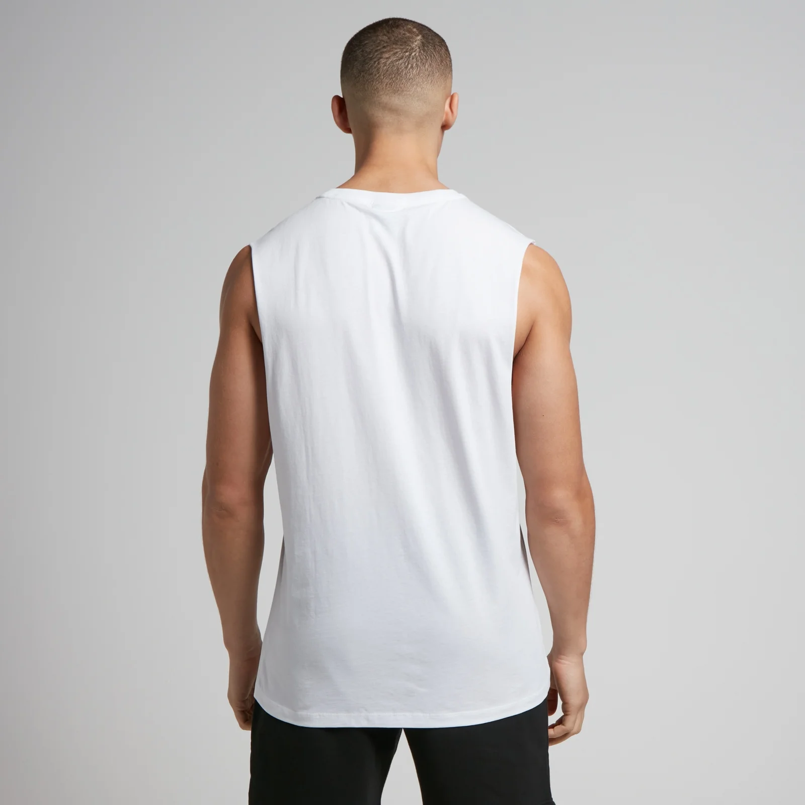 MP Men's Rest Day Drop Armhole Tank Top - White - XXS Image 2