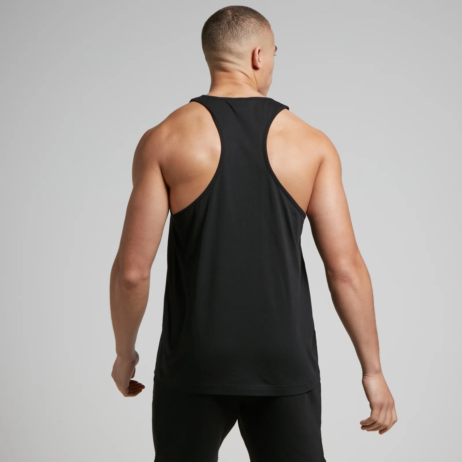 MP Men's Cotton Vest - Black - XXS Image 2