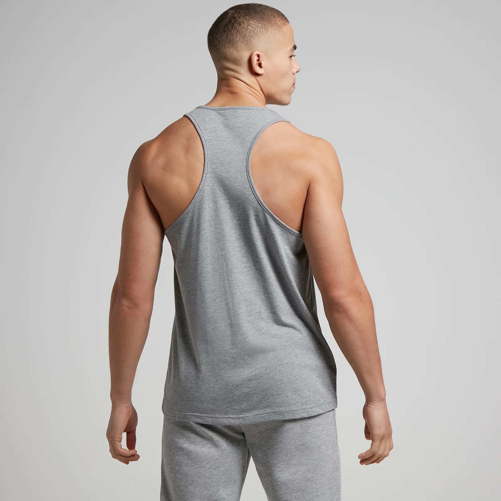 MP Men's Cotton Vest - Grey Marl - XXS Image 2