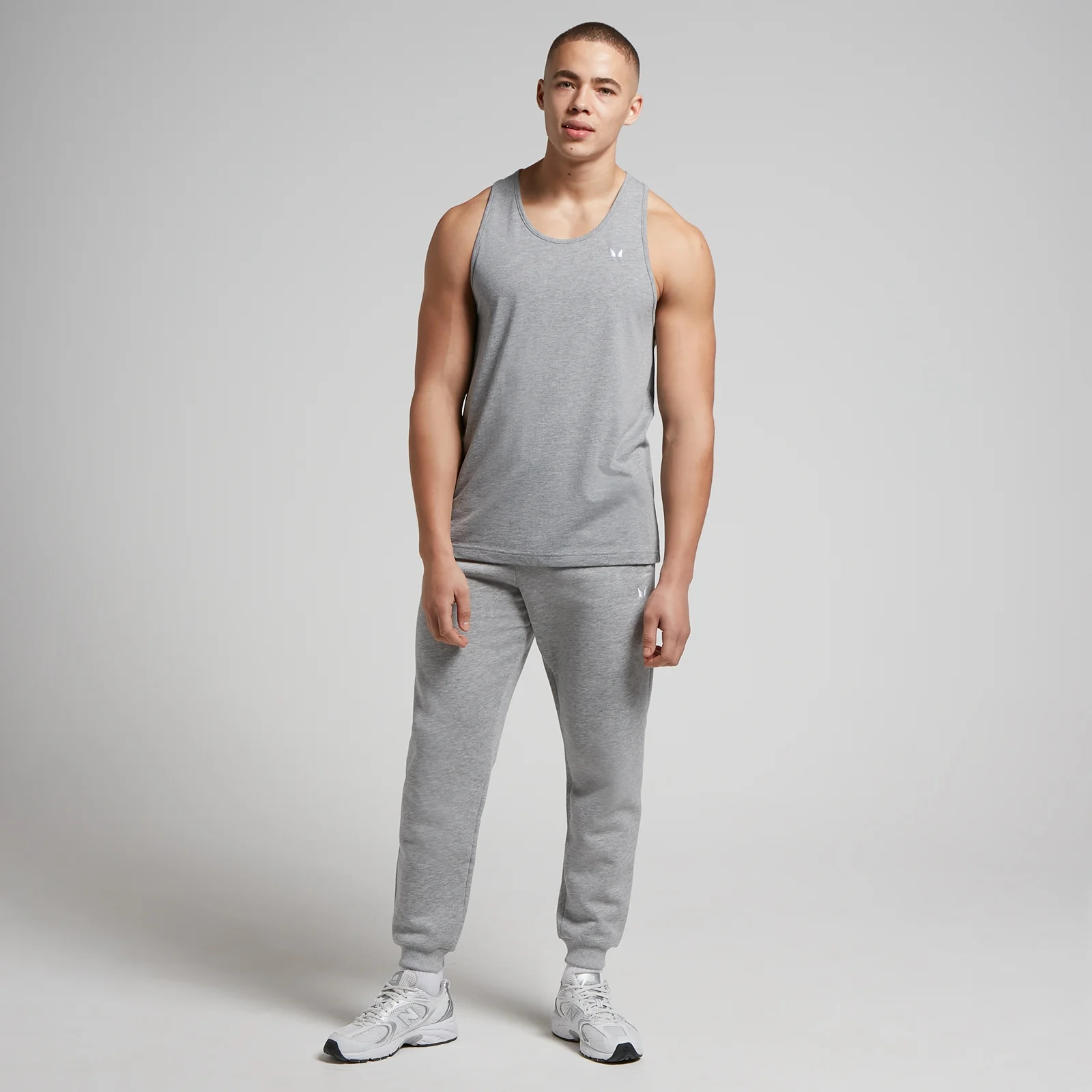 MP Men's Cotton Vest - Grey Marl - XXS Image 3