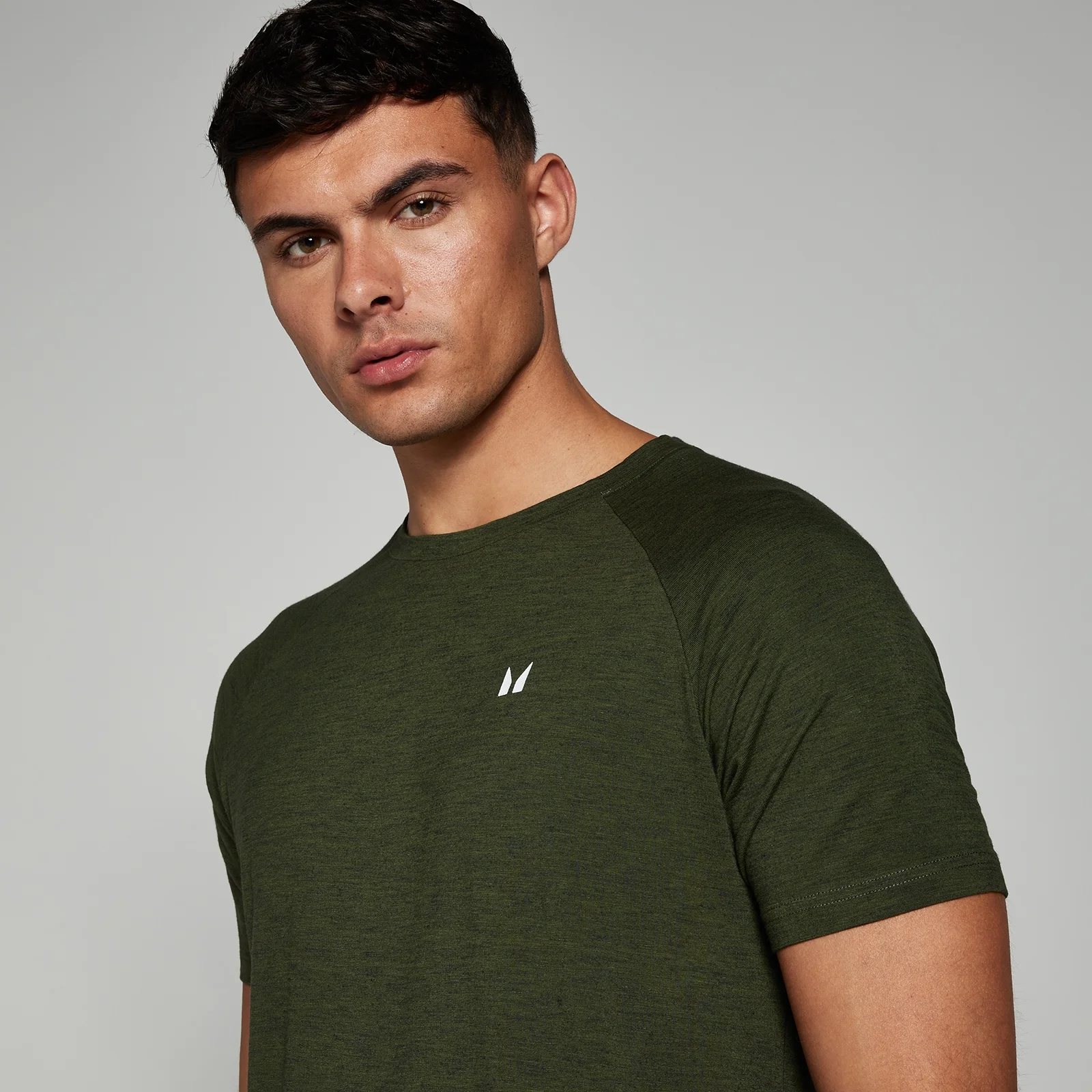 MP Men's Performance Short Sleeve T-Shirt - Army Green Marl - XS Image 4