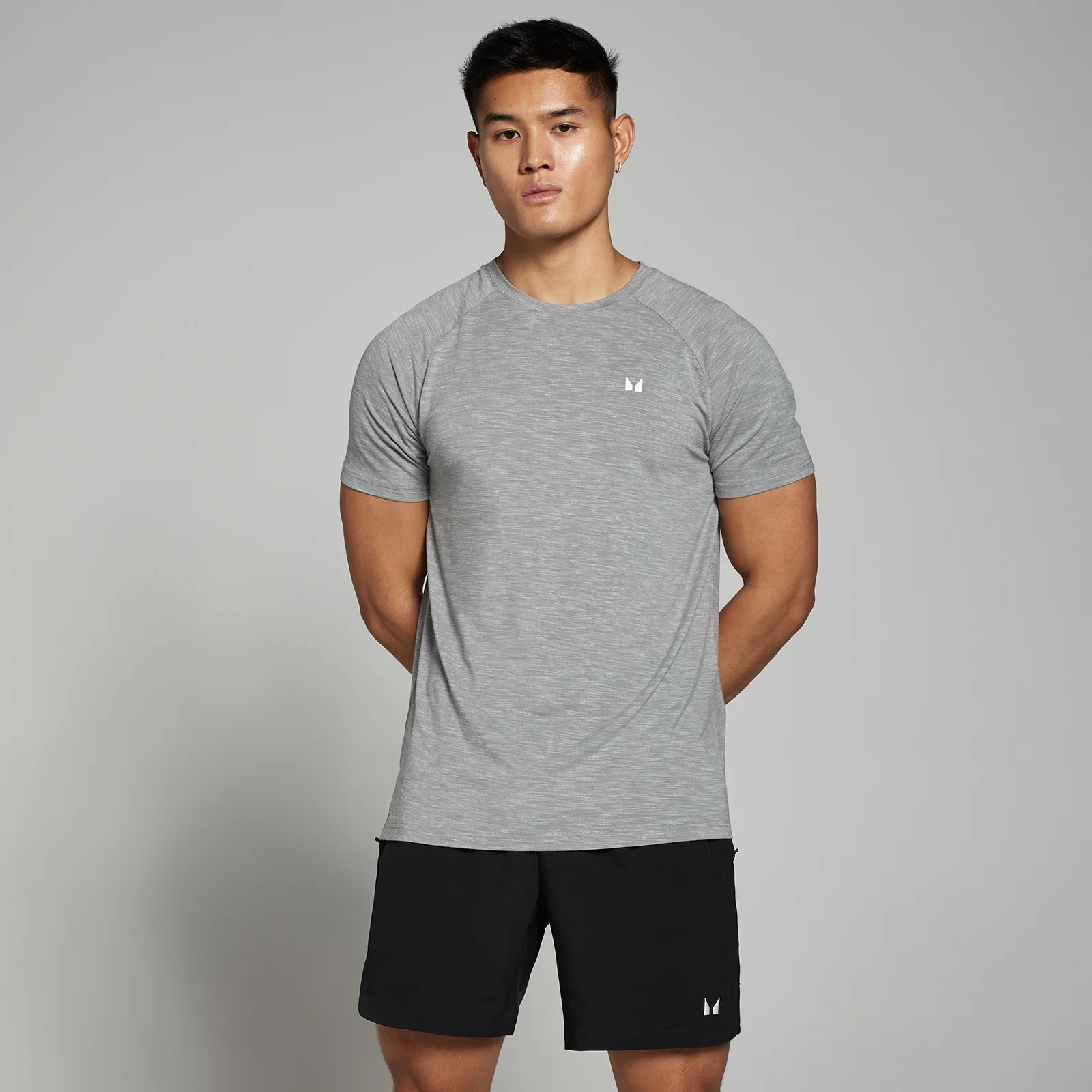 MP Men's Performance Short Sleeve T-Shirt - Chrome Marl - S Image 1