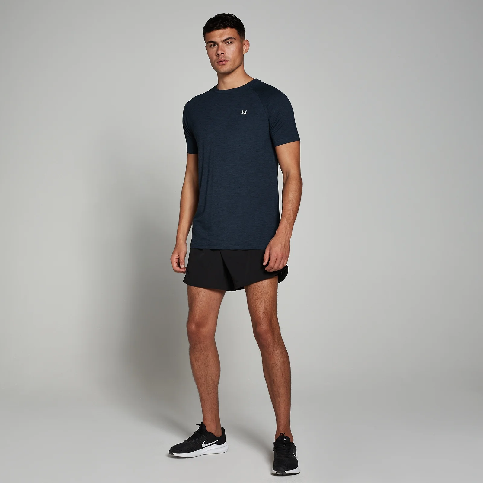 MP Men's Performance Short Sleeve T-Shirt - Navy Marl - XS Image 3