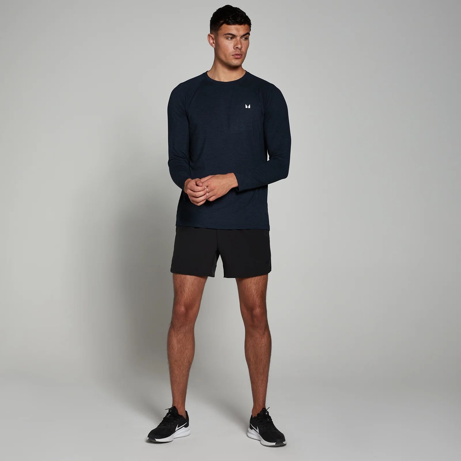 MP Men's Performance Long Sleeve Top - Navy Marl - S Image 3