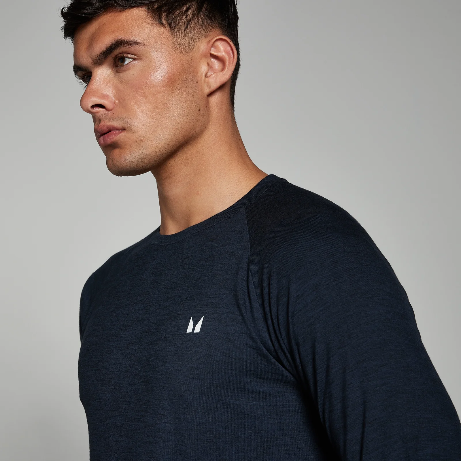 MP Men's Performance Long Sleeve Top - Navy Marl - S Image 4