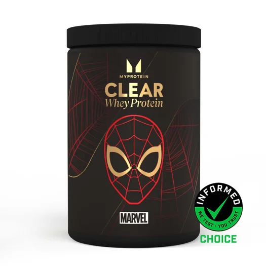 Clear Whey Protein Powder - 500g - 20servings - Spider-Man - Raspberry & Strawberry