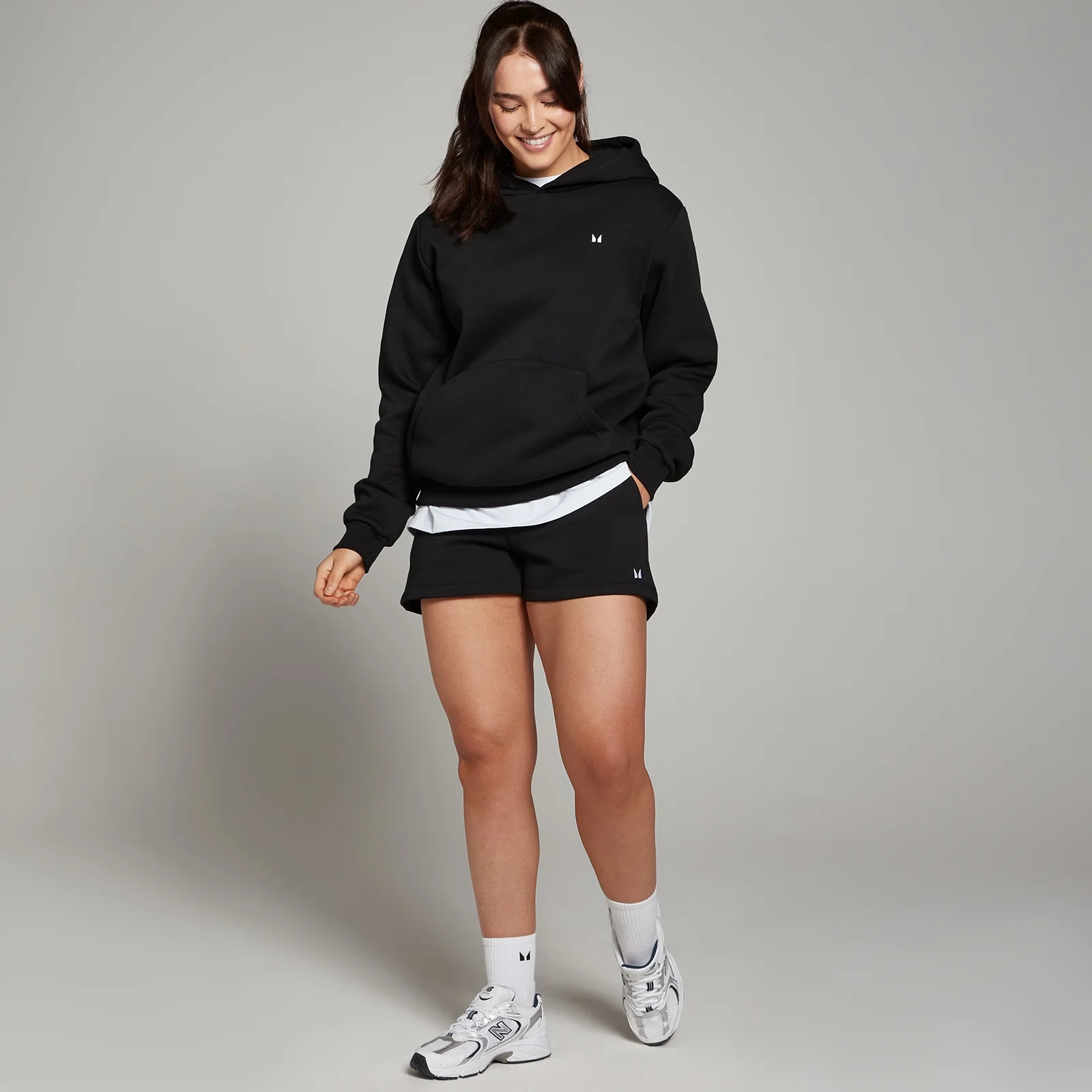 MP Women's Basics Regular Fit Hoodie - Black - XXS Image 3